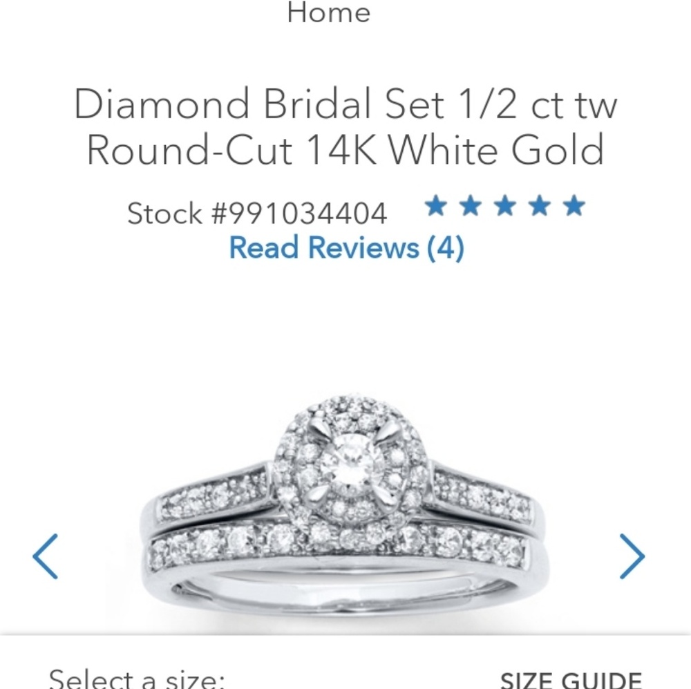 REAL Kay Jewelers diamond engagement ring